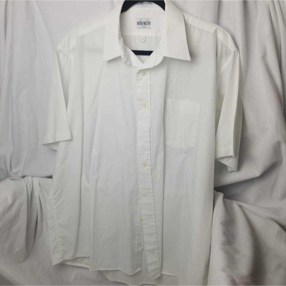 Smith-Forester Mens Shirt White Cotton Blend 17